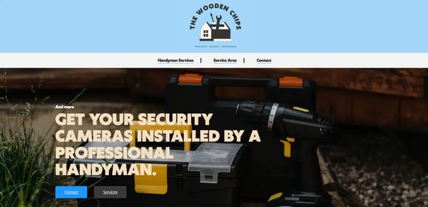 thewoodenchips.com webpage screenshot